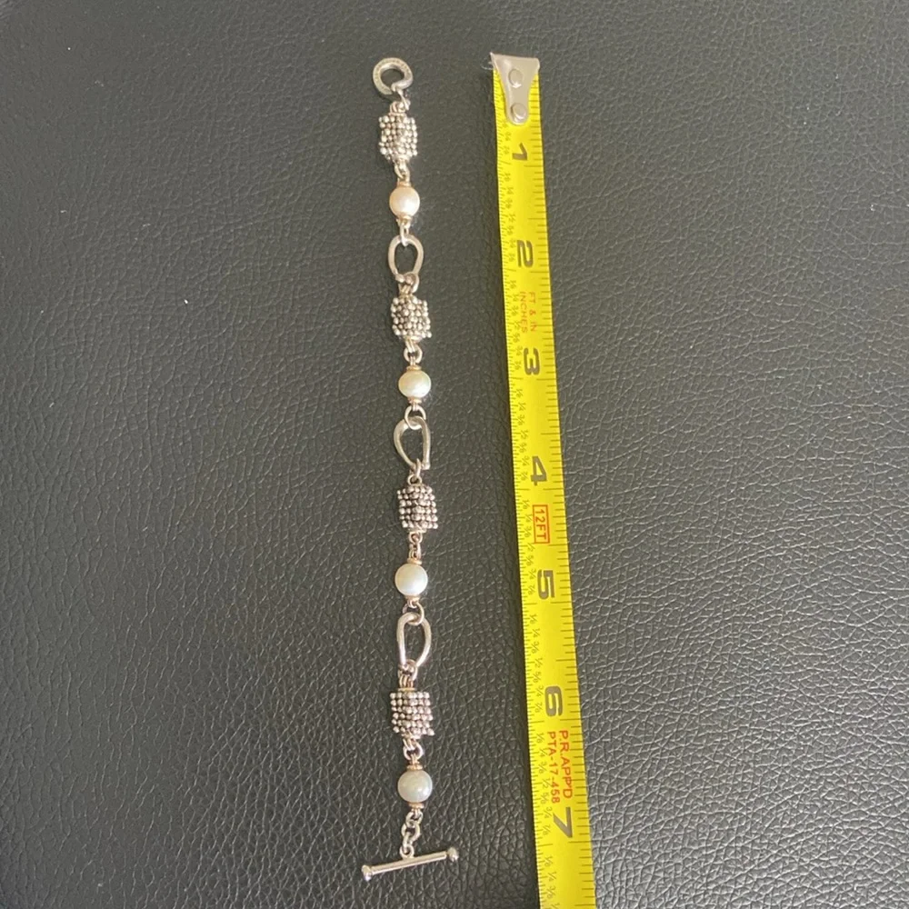 Michael Dawkins Silver and White Bracelet - Picture 5 of 5